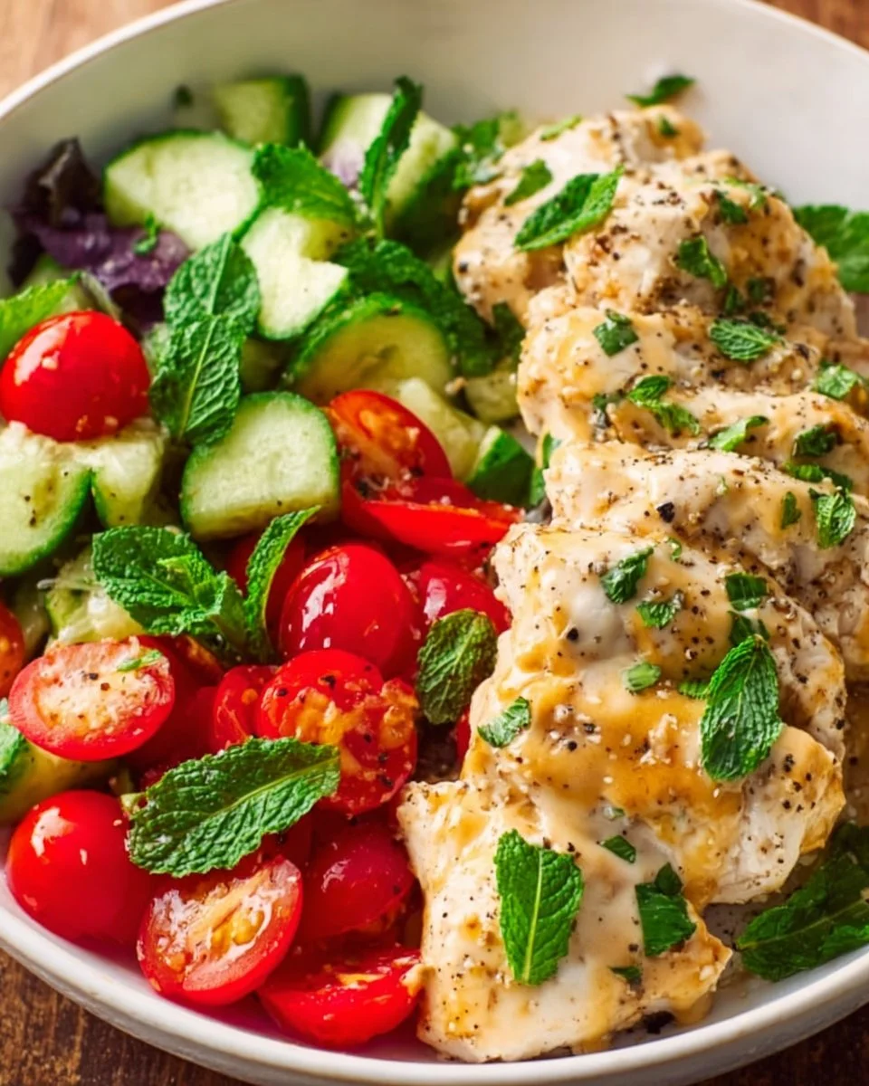 Summer Chicken Salad with Tahini